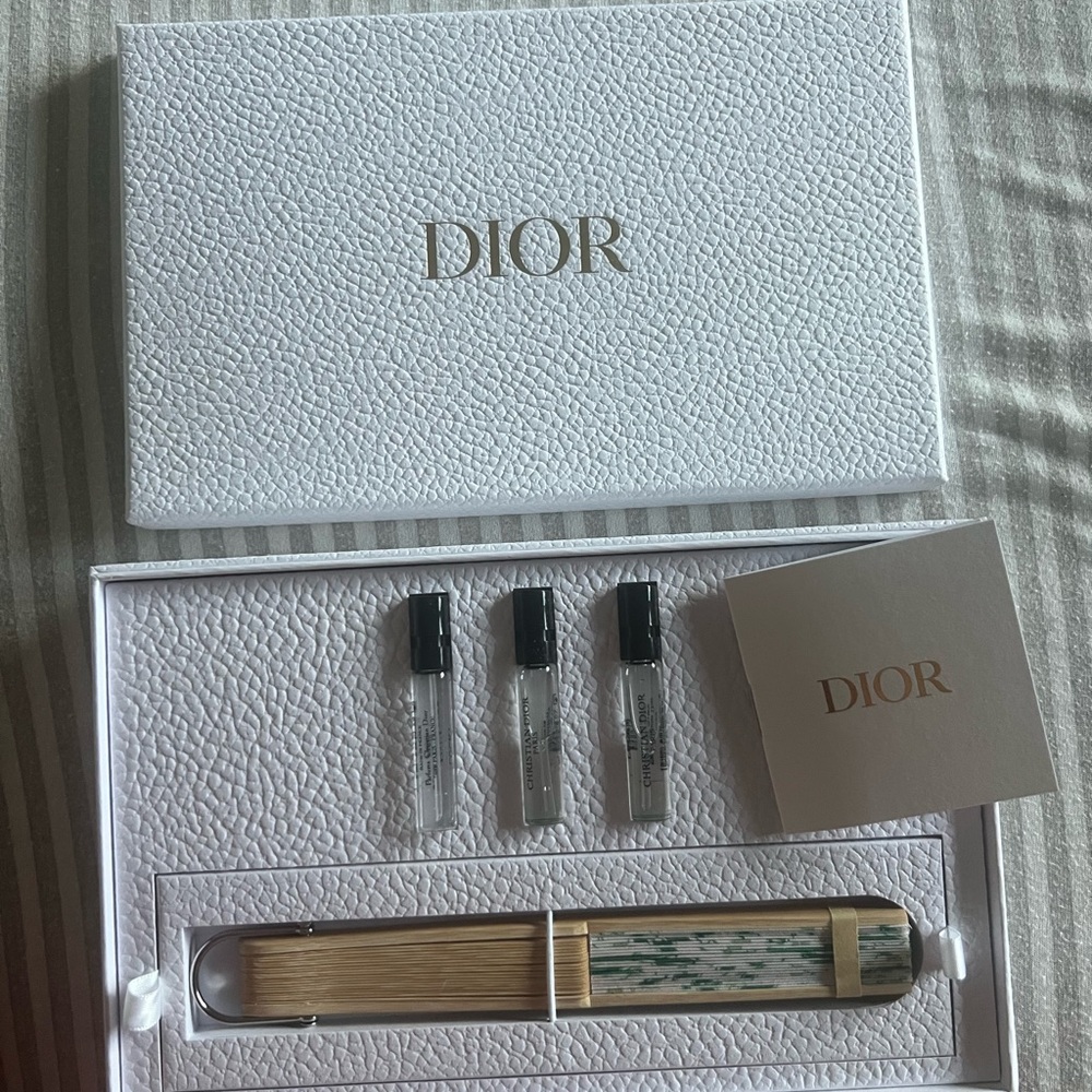 Dior summer fan and Mini Fragrances